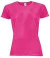 01159 Ladies Sporty Performance T-Shirt Neon Pink colour image